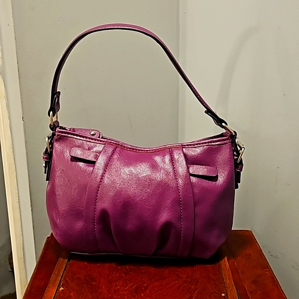 Nine & Co. Purple Leather Satchel